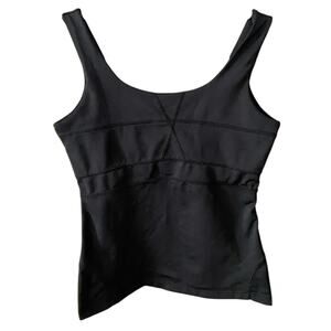 Athleta Sports Bra Tank Top Activewear Sleeveless Scoop Neck In Black Size XS